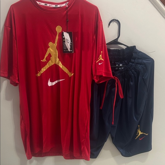 Nike Other - Nike Red and Navy Sports Set with Gold Accents